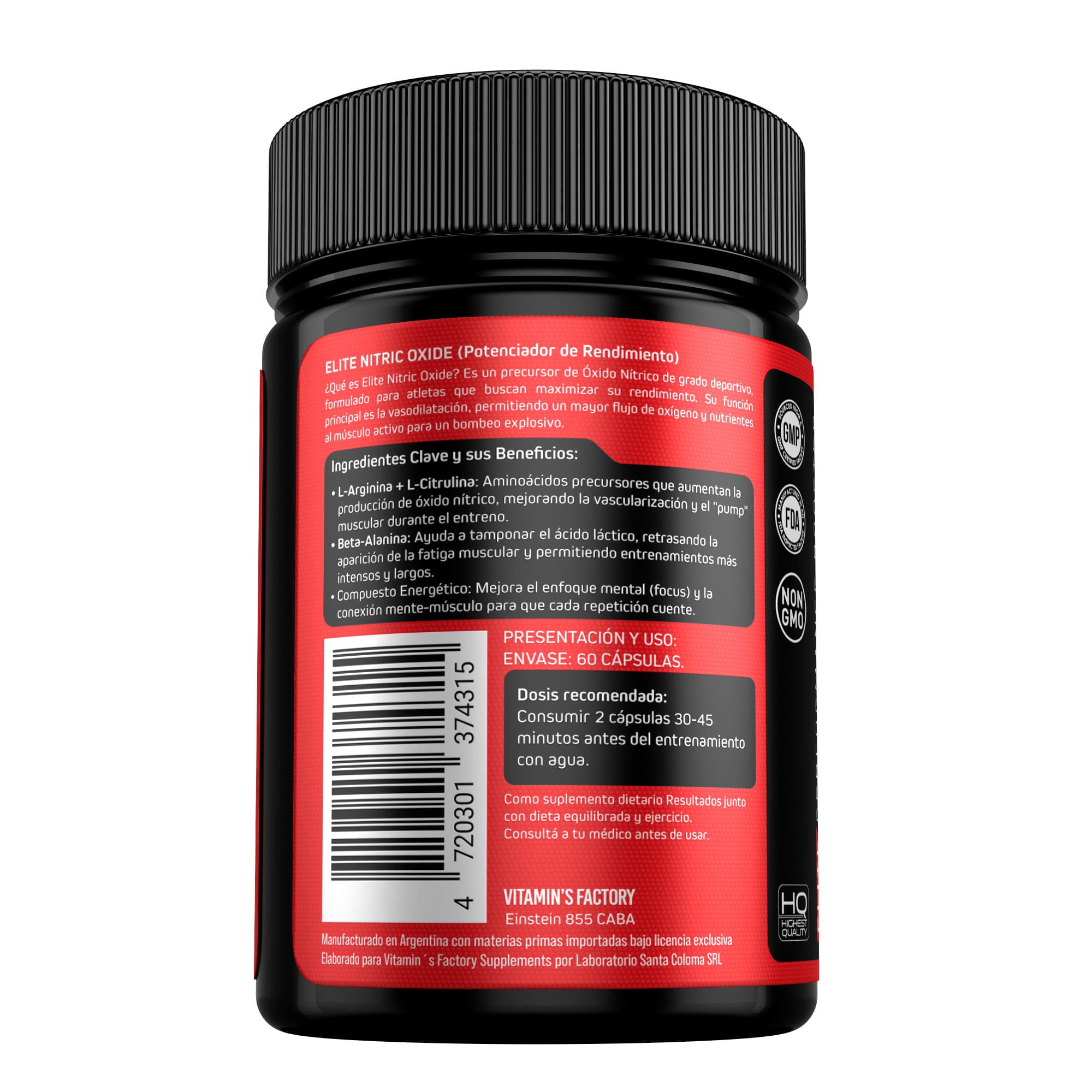 Oxido Nitrico Boost De Performance